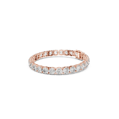 24.36Ct Round Cut Lab Grown Diamond Vintage Delicate Hand Crafted Dainty Bridesmaid Bracelet For Gift - HIGHCARAT DIAMONDS