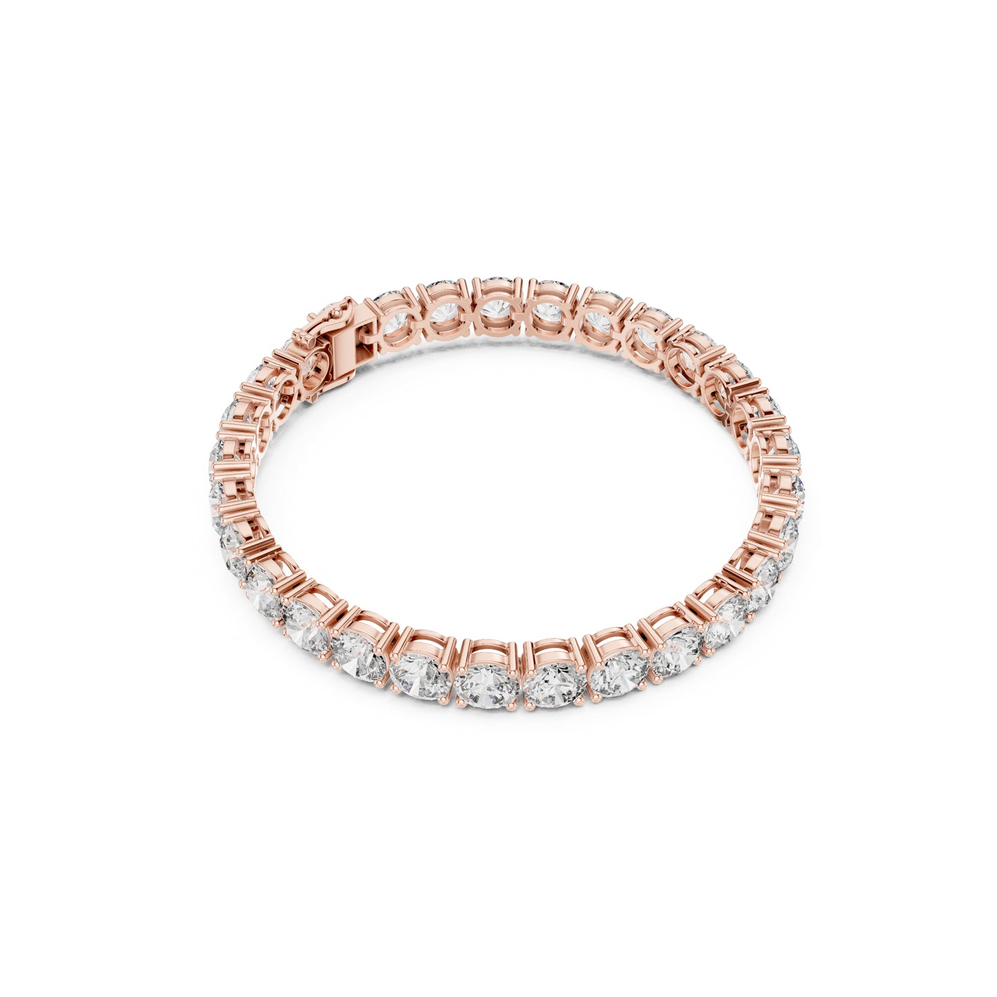 24.36Ct Round Cut Lab Grown Diamond Vintage Delicate Hand Crafted Dainty Bridesmaid Bracelet For Gift - HIGHCARAT DIAMONDS