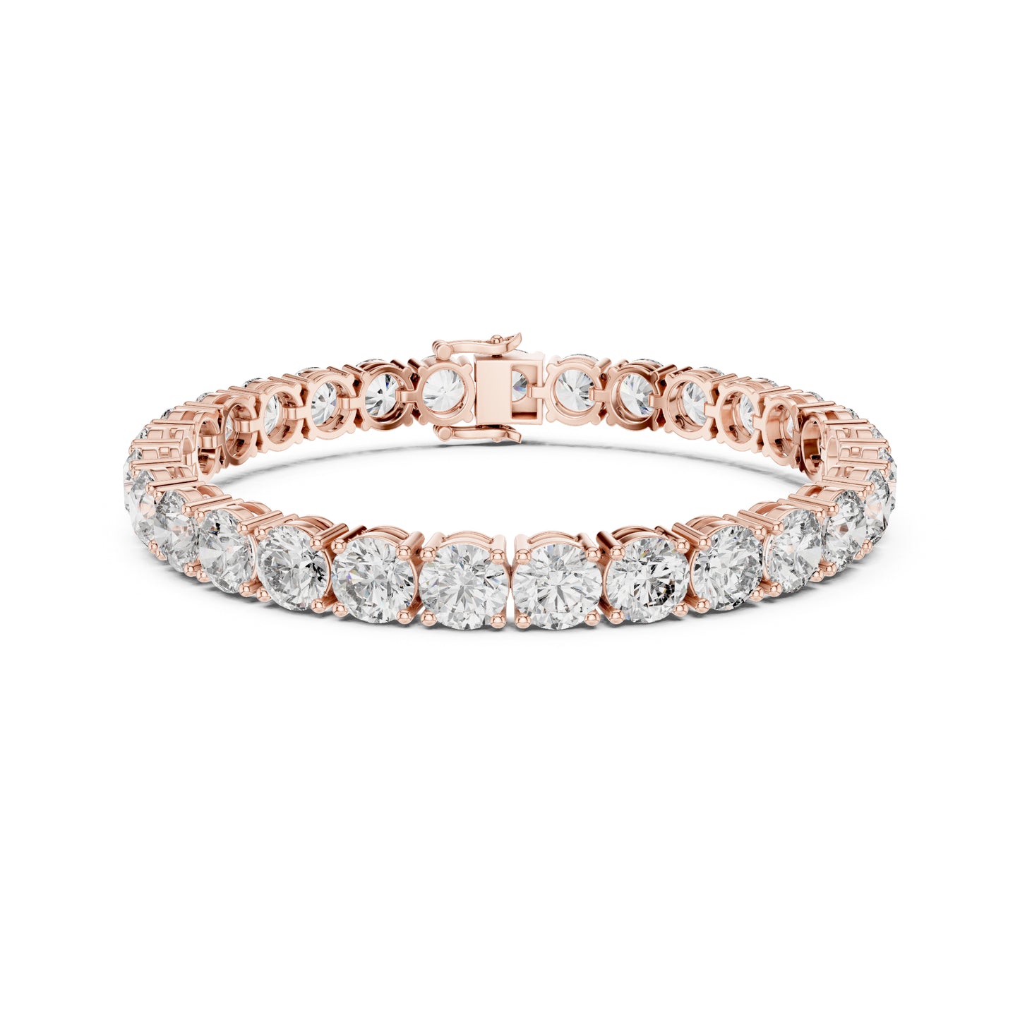 24.36Ct Round Cut Lab Grown Diamond Vintage Delicate Hand Crafted Dainty Bridesmaid Bracelet For Gift - HIGHCARAT DIAMONDS