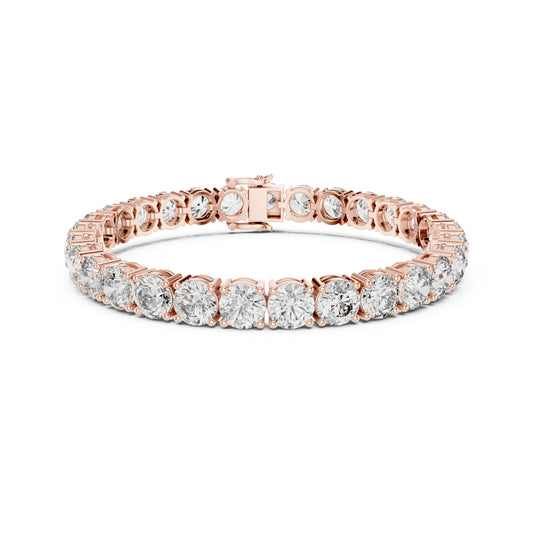 24.36Ct Round Cut Lab Grown Diamond Vintage Delicate Hand Crafted Dainty Bridesmaid Bracelet For Gift - HIGHCARAT DIAMONDS