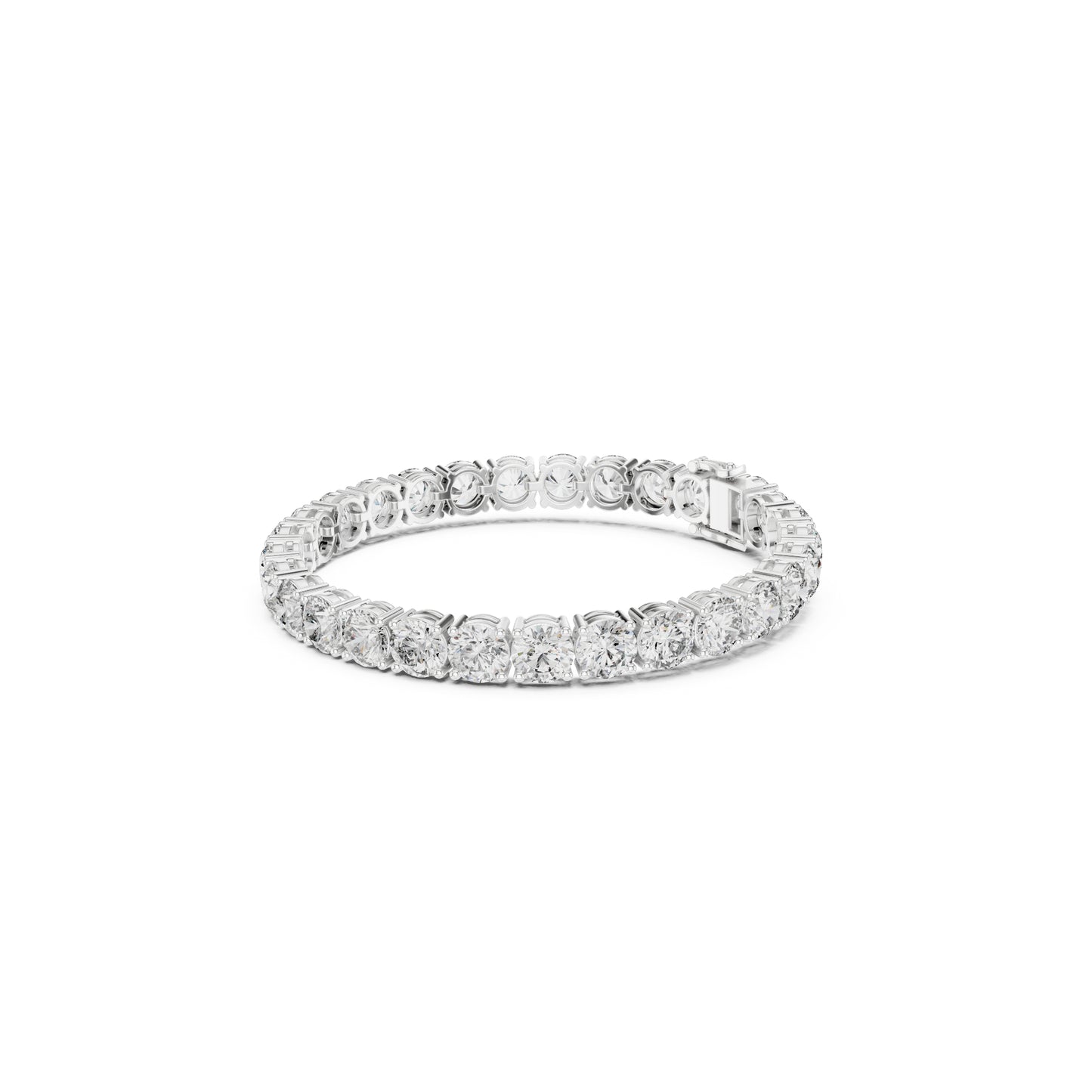 24.36Ct Round Cut Lab Grown Diamond Vintage Delicate Hand Crafted Dainty Bridesmaid Bracelet For Gift - HIGHCARAT DIAMONDS