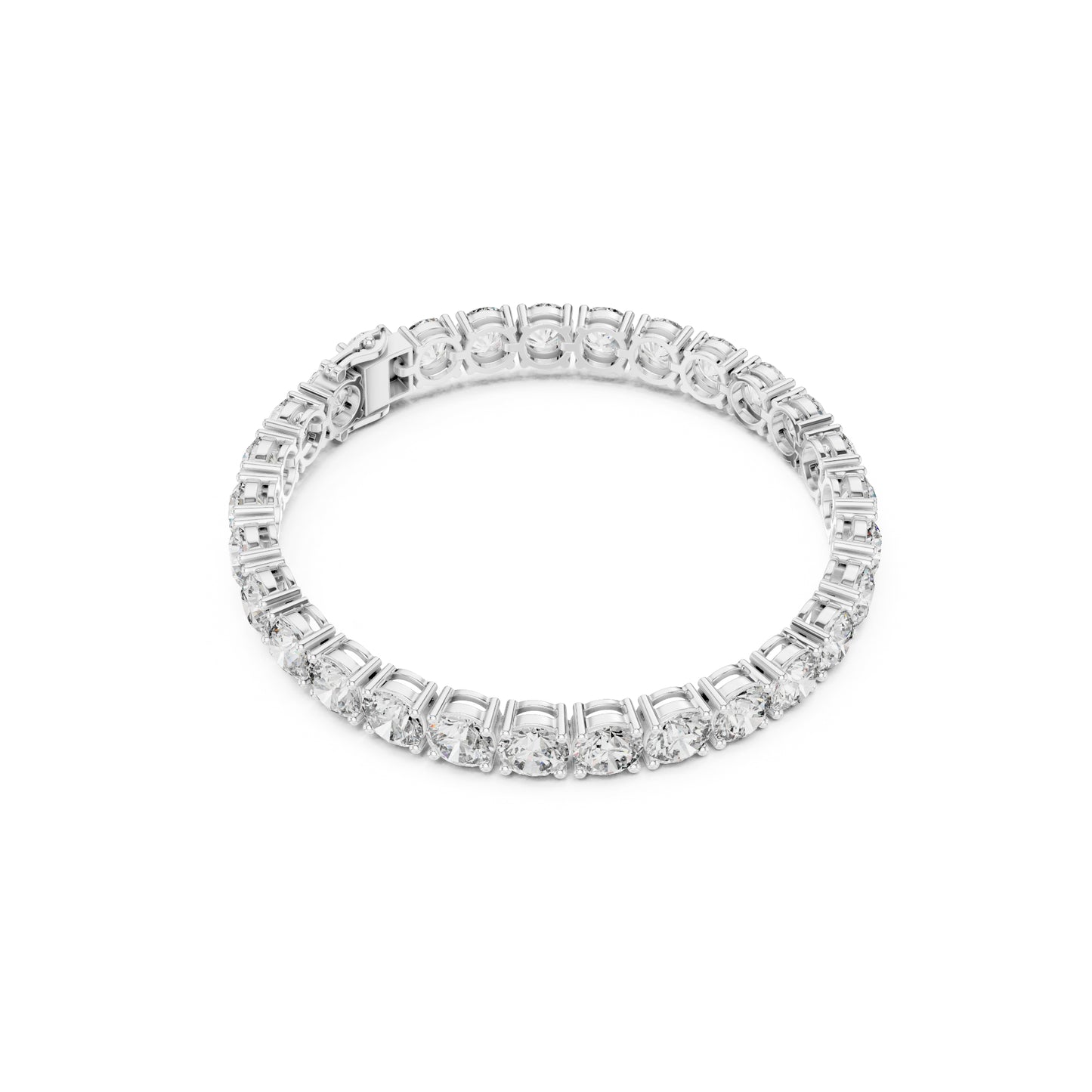 24.36Ct Round Cut Lab Grown Diamond Vintage Delicate Hand Crafted Dainty Bridesmaid Bracelet For Gift - HIGHCARAT DIAMONDS