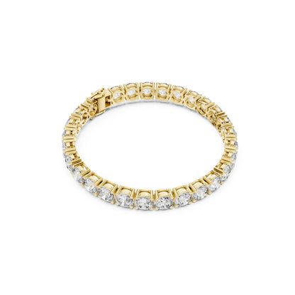 24.36Ct Round Cut Lab Grown Diamond Vintage Delicate Hand Crafted Dainty Bridesmaid Bracelet For Gift - HIGHCARAT DIAMONDS