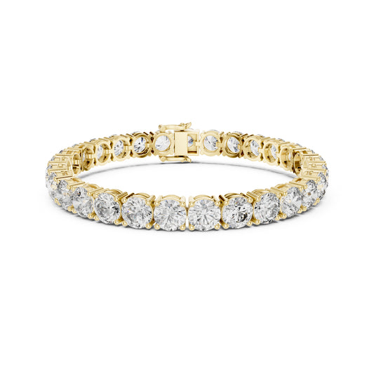 24.36Ct Round Cut Lab Grown Diamond Vintage Delicate Hand Crafted Dainty Bridesmaid Bracelet For Gift - HIGHCARAT DIAMONDS