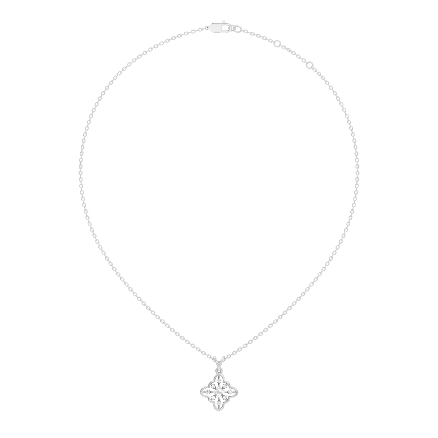0.14 Carat Round Cut Diamond Pendant in 18K Solid Yellow Gold Perfect Gift for Her - HIGHCARAT DIAMONDS