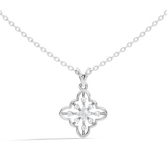 0.14 Carat Round Cut Diamond Pendant in 18K Solid Yellow Gold Perfect Gift for Her - HIGHCARAT DIAMONDS