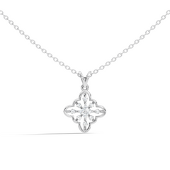 0.14 Carat Round Cut Diamond Pendant in 18K Solid Yellow Gold Perfect Gift for Her - HIGHCARAT DIAMONDS