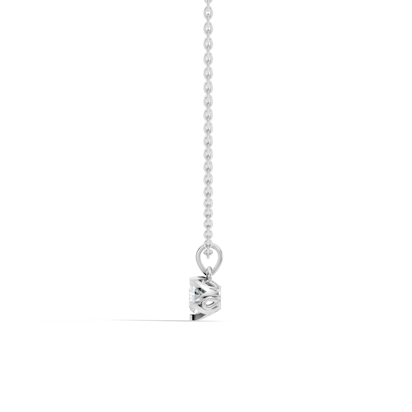 0.40 CT Round Labgrown Round Shape Diamond Pendant Perfect For Weddings & Anniversaries - HIGHCARAT DIAMONDS