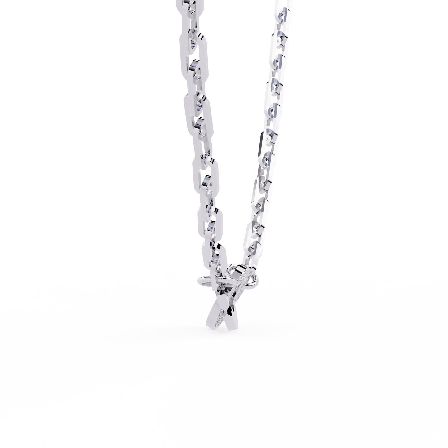 Round Cut Natural & Lab Grown 18k Solid Gold Art Deco Cluster Daily Wear Necklace For Women's - HIGHCARAT DIAMONDS