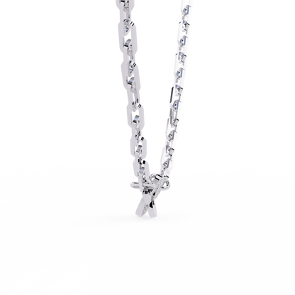 Round Cut Natural & Lab Grown 18k Solid Gold Art Deco Cluster Daily Wear Necklace For Women's - HIGHCARAT DIAMONDS