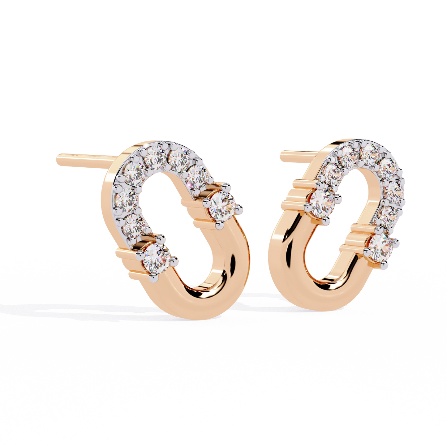 Round Cut Natural & Lab Grown Diamond  Antique Prong Set Unique Party Wear Stud Earring For Her - HIGHCARAT DIAMONDS