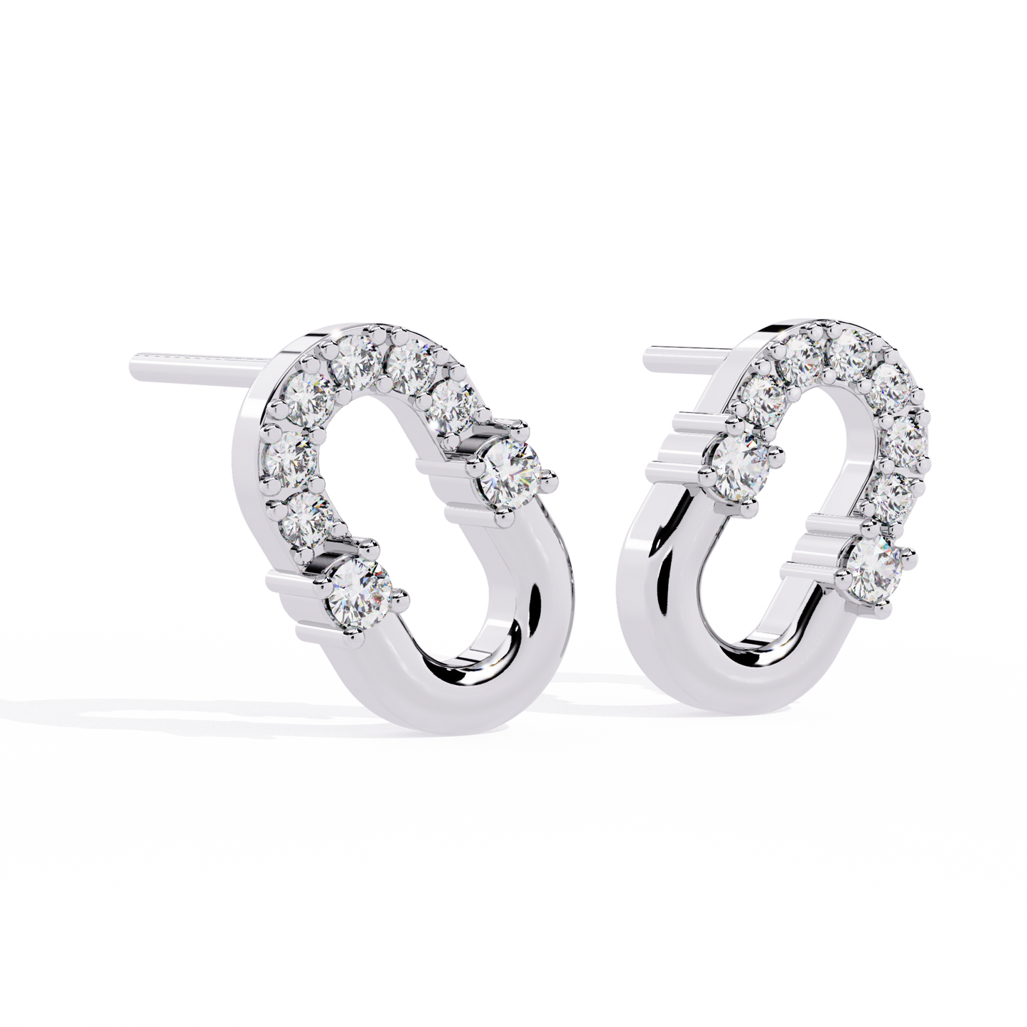 Round Cut Natural & Lab Grown Diamond  Antique Prong Set Unique Party Wear Stud Earring For Her - HIGHCARAT DIAMONDS