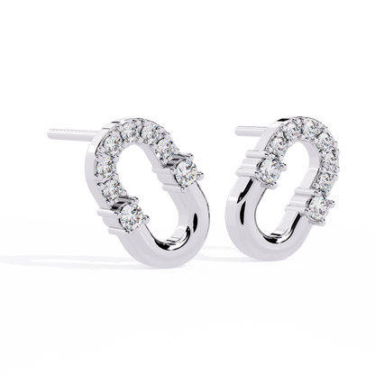 Round Cut Natural & Lab Grown Diamond  Antique Prong Set Unique Party Wear Stud Earring For Her - HIGHCARAT DIAMONDS
