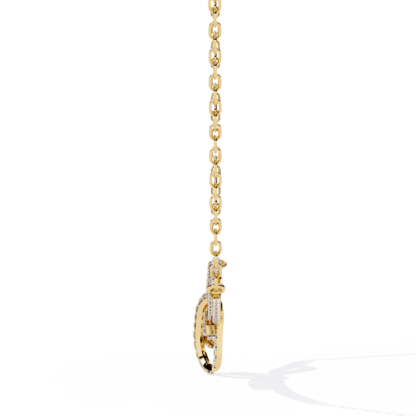 Round Cut Natural & Lab Grown  White Colorless Diamond Vintage Cluster Party Wear Anek Necklace Gift For anniversary - HIGHCARAT DIAMONDS