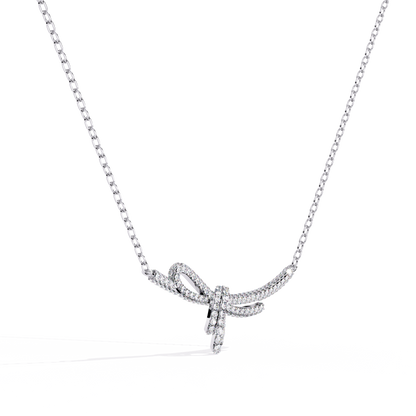 Round Cut Natural & Lab Grown  White Colorless Diamond Vintage Cluster Party Wear Anek Necklace Gift For anniversary - HIGHCARAT DIAMONDS