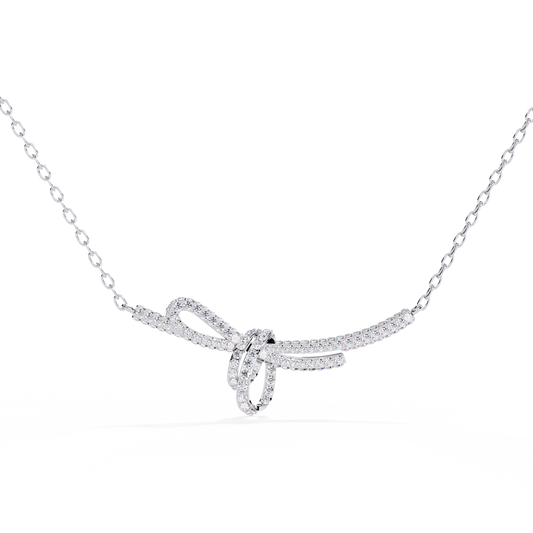 Round Cut Natural & Lab Grown  White Colorless Diamond Vintage Cluster Party Wear Anek Necklace Gift For anniversary - HIGHCARAT DIAMONDS