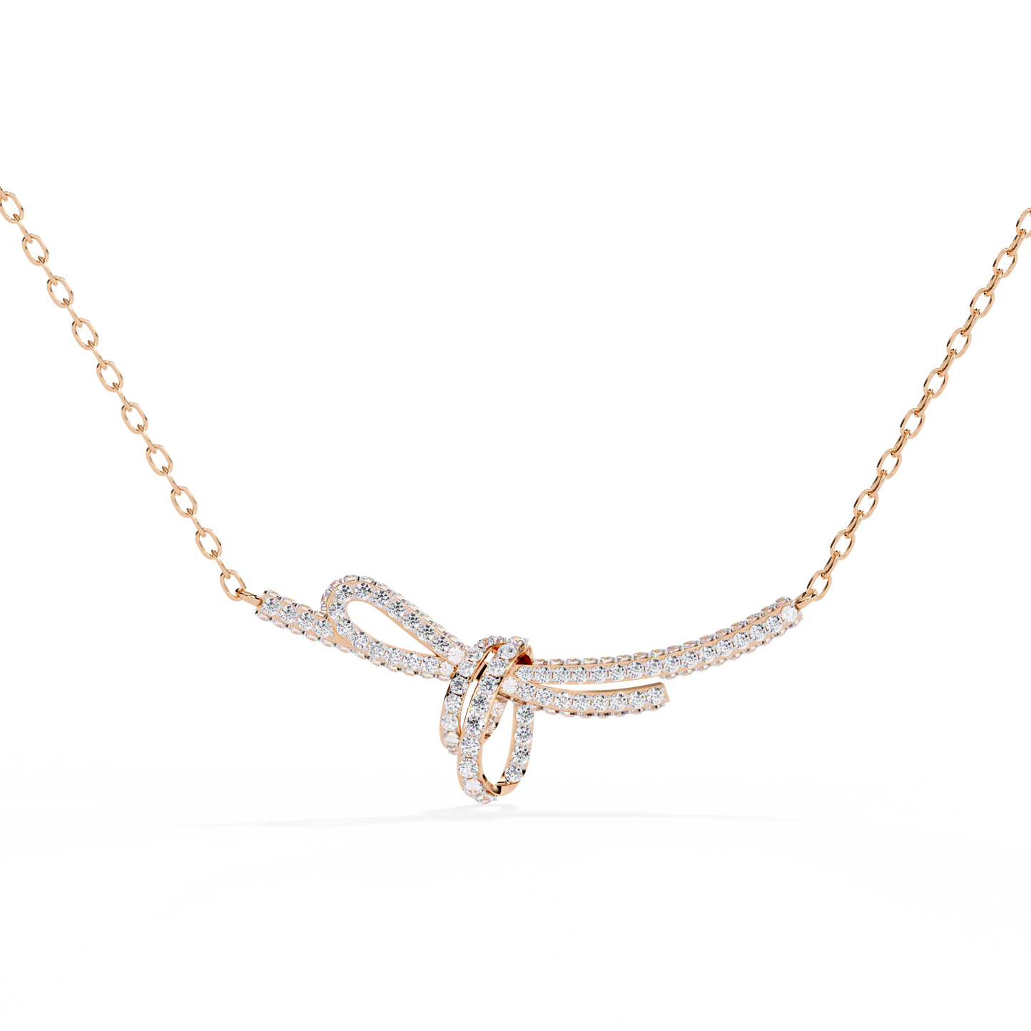 Round Cut Natural & Lab Grown  White Colorless Diamond Vintage Cluster Party Wear Anek Necklace Gift For anniversary - HIGHCARAT DIAMONDS