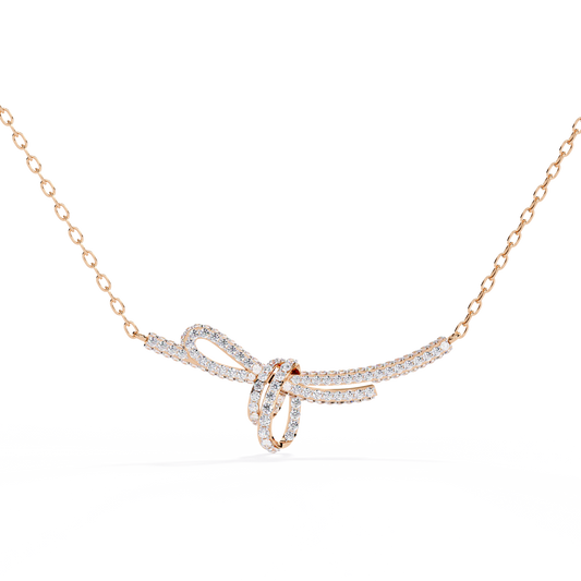 Round Cut Natural & Lab Grown  White Colorless Diamond Vintage Cluster Party Wear Anek Necklace Gift For anniversary - HIGHCARAT DIAMONDS