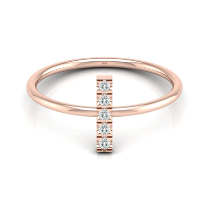 Round Cut Natural Or Labgrown Diamond Ecofriendly Daily Wear Band Ring For Her