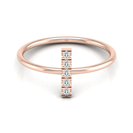 Round Cut Natural Or Labgrown Diamond Ecofriendly Daily Wear Band Ring For Her - HIGHCARAT DIAMONDS