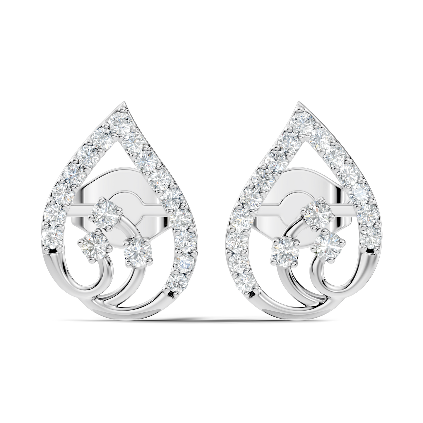 Round Shape Lab Grown Diamond 14k Solid Gold Ethical New Affordable Diamond Earrings For Women - HIGHCARAT DIAMONDS
