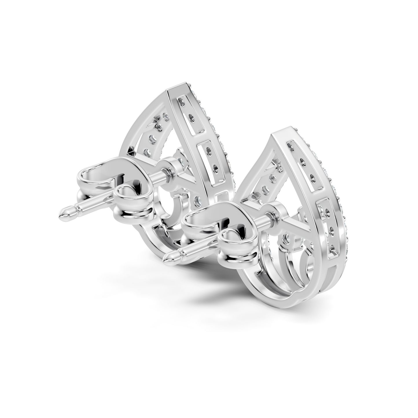 Round Shape Lab Grown Diamond 14k Solid Gold Ethical New Affordable Diamond Earrings For Women - HIGHCARAT DIAMONDS
