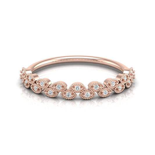 Round Cut Personalized Diamond Eternity Band Ring For Her in 14KT Solid Gold - HIGHCARAT DIAMONDS