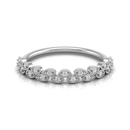 Round Cut Personalized Diamond Eternity Band Ring For Her in 14KT Solid Gold - HIGHCARAT DIAMONDS