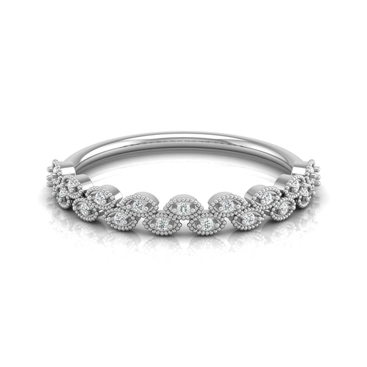 Round Cut Personalized Diamond Eternity Band Ring For Her in 14KT Solid Gold - HIGHCARAT DIAMONDS