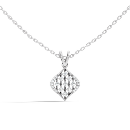 Classic Round  Shape Diamond Pendant with 14K Solid Gold Luxury Everyday Wear - HIGHCARAT DIAMONDS