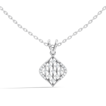 Classic Round  Shape Diamond Pendant with 14K Solid Gold Luxury Everyday Wear - HIGHCARAT DIAMONDS