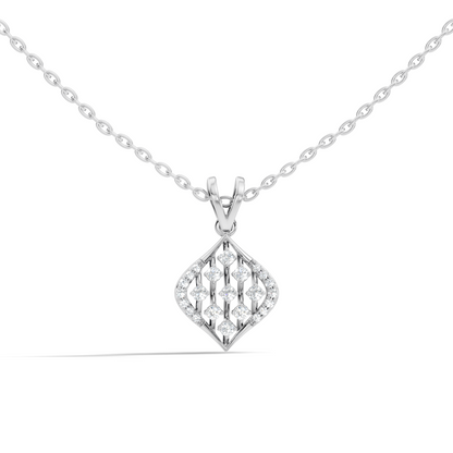 Classic Round  Shape Diamond Pendant with 14K Solid Gold Luxury Everyday Wear - HIGHCARAT DIAMONDS
