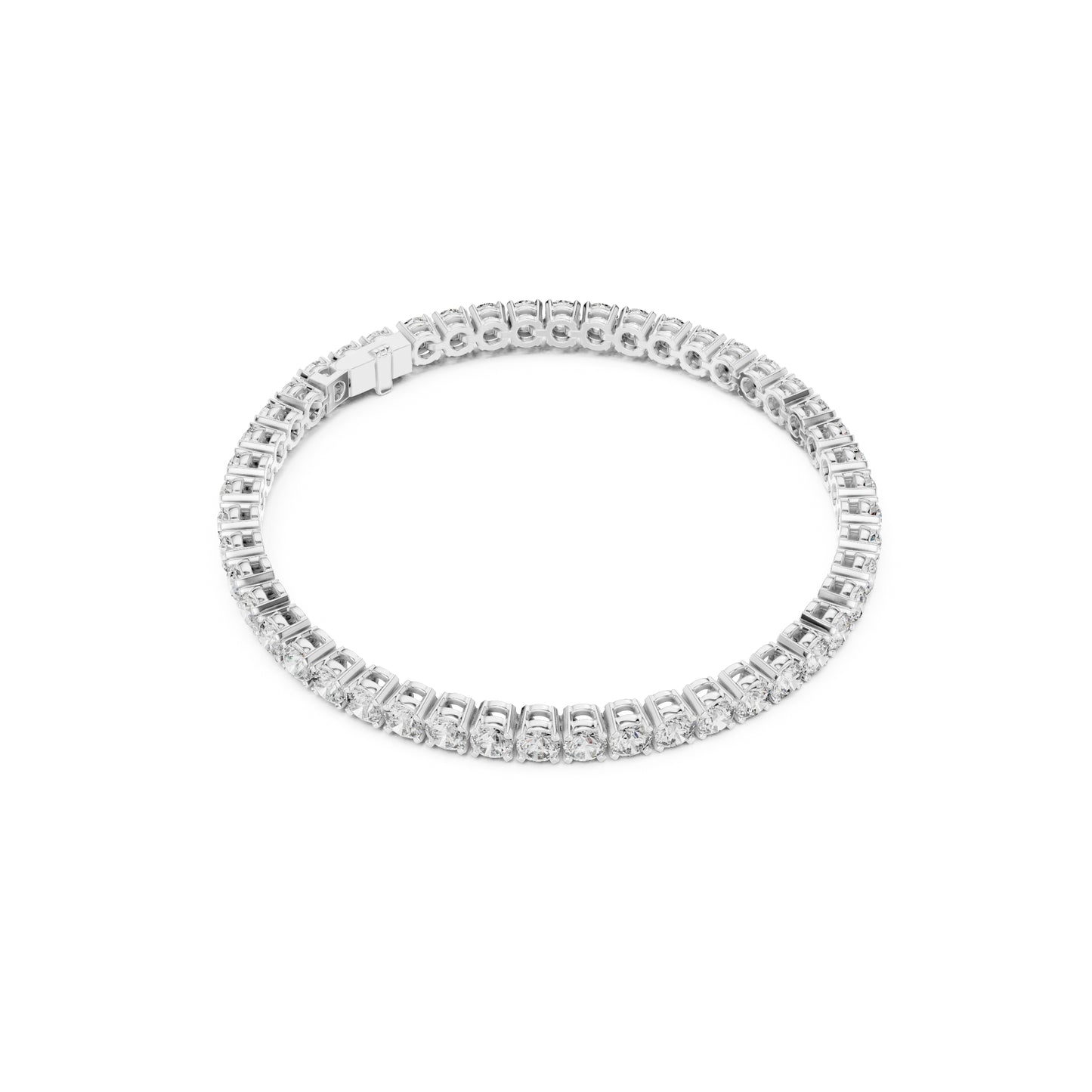 18k Solid Yellow Gold Vintage Minimalist 6.72Ct Round Cut Diamond Dainty Wedding Tennis Bracelet For Women's - HIGHCARAT DIAMONDS