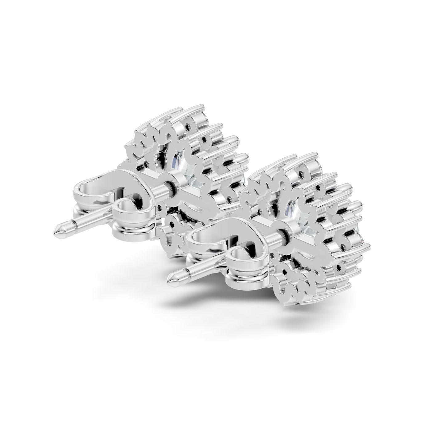 2.02 Round Shape Lab Grown Sparkling Diamond Stud Earrings For Women In 14K Solid Gold - HIGHCARAT DIAMONDS