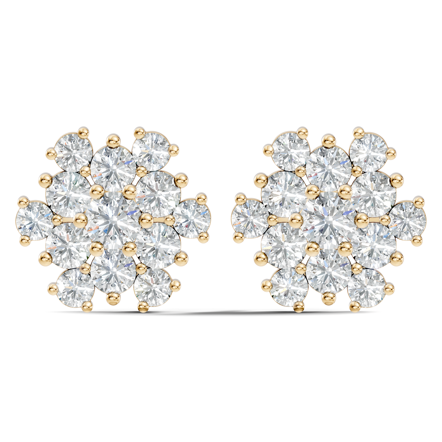 2.28Ct Round Cut Lab Grown Diamond Elegant Vintage Stunning White Colorless Stud Earring For Women's - HIGHCARAT DIAMONDS