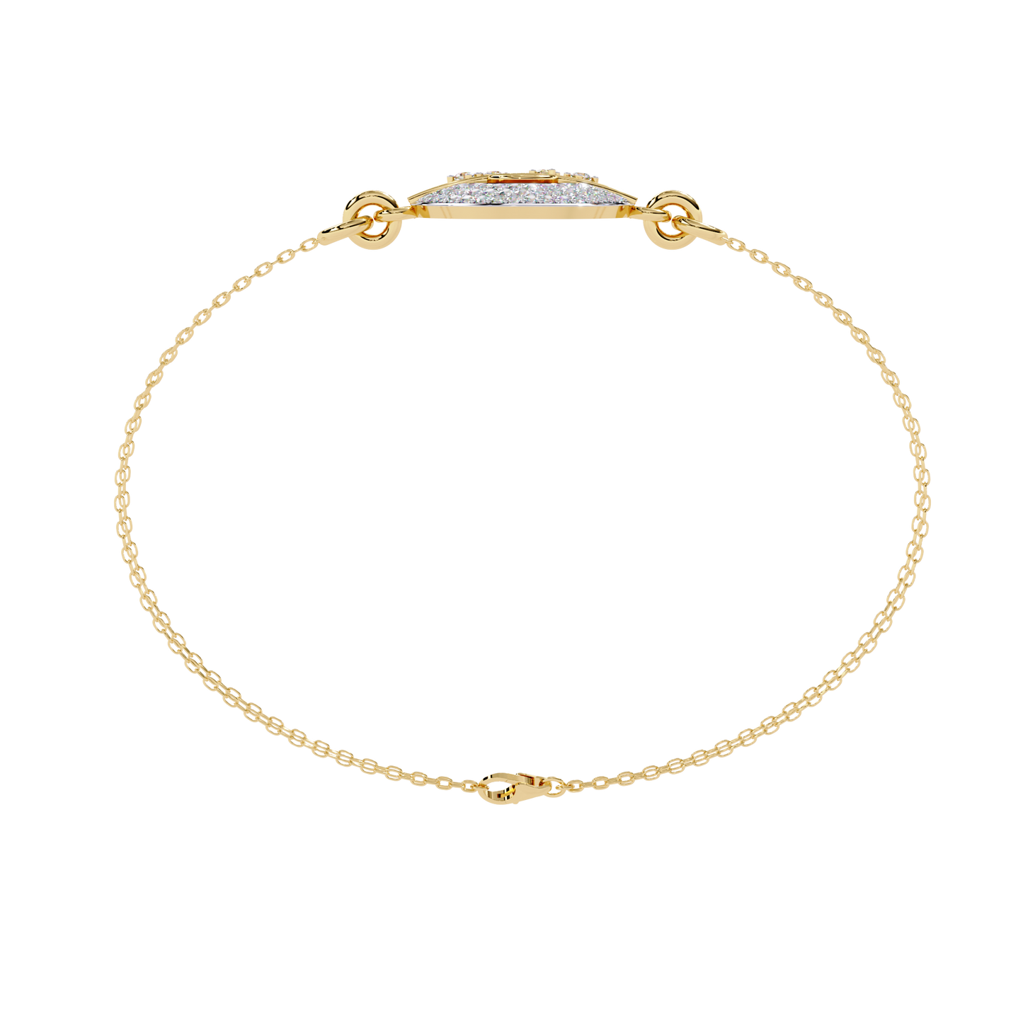 Round Cut Top Grade Diamond Unique 14k Solid Rose Gold Minimalist Handcrafted Cuff Bracelet For Women's - HIGHCARAT DIAMONDS