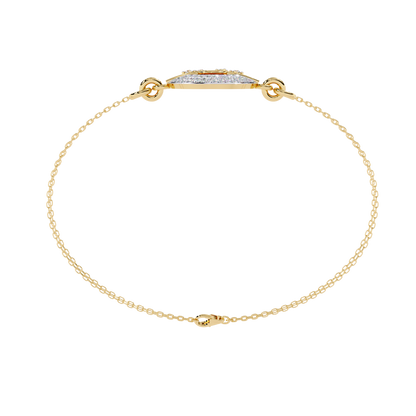 Round Cut Top Grade Diamond Unique 14k Solid Rose Gold Minimalist Handcrafted Cuff Bracelet For Women's - HIGHCARAT DIAMONDS