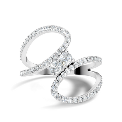 Round Cut Top Grade Lab Grown Diamond Antique Prong Set Handcrafted Vintage Party Wear Ring For Her - HIGHCARAT DIAMONDS