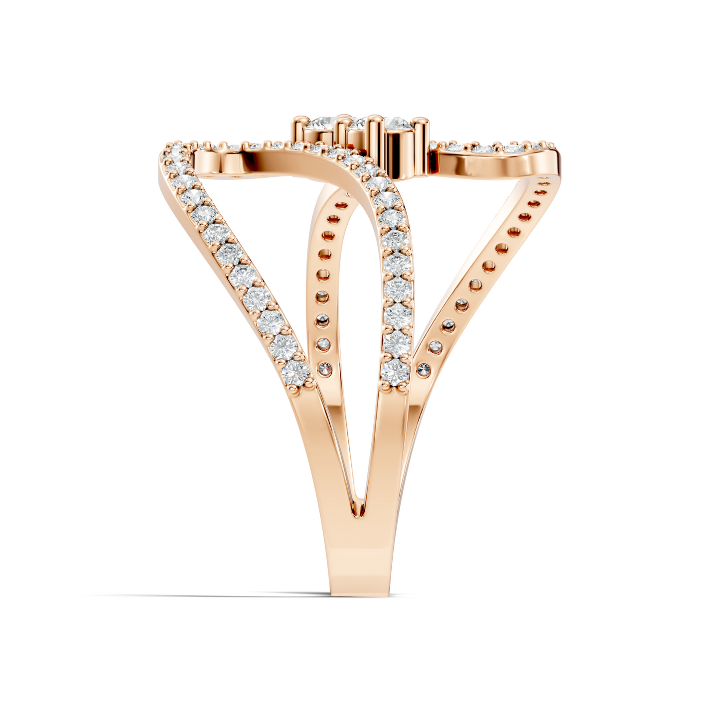 Round Cut Top Grade Lab Grown Diamond Antique Prong Set Handcrafted Vintage Party Wear Ring For Her - HIGHCARAT DIAMONDS