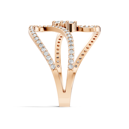 Round Cut Top Grade Lab Grown Diamond Antique Prong Set Handcrafted Vintage Party Wear Ring For Her - HIGHCARAT DIAMONDS
