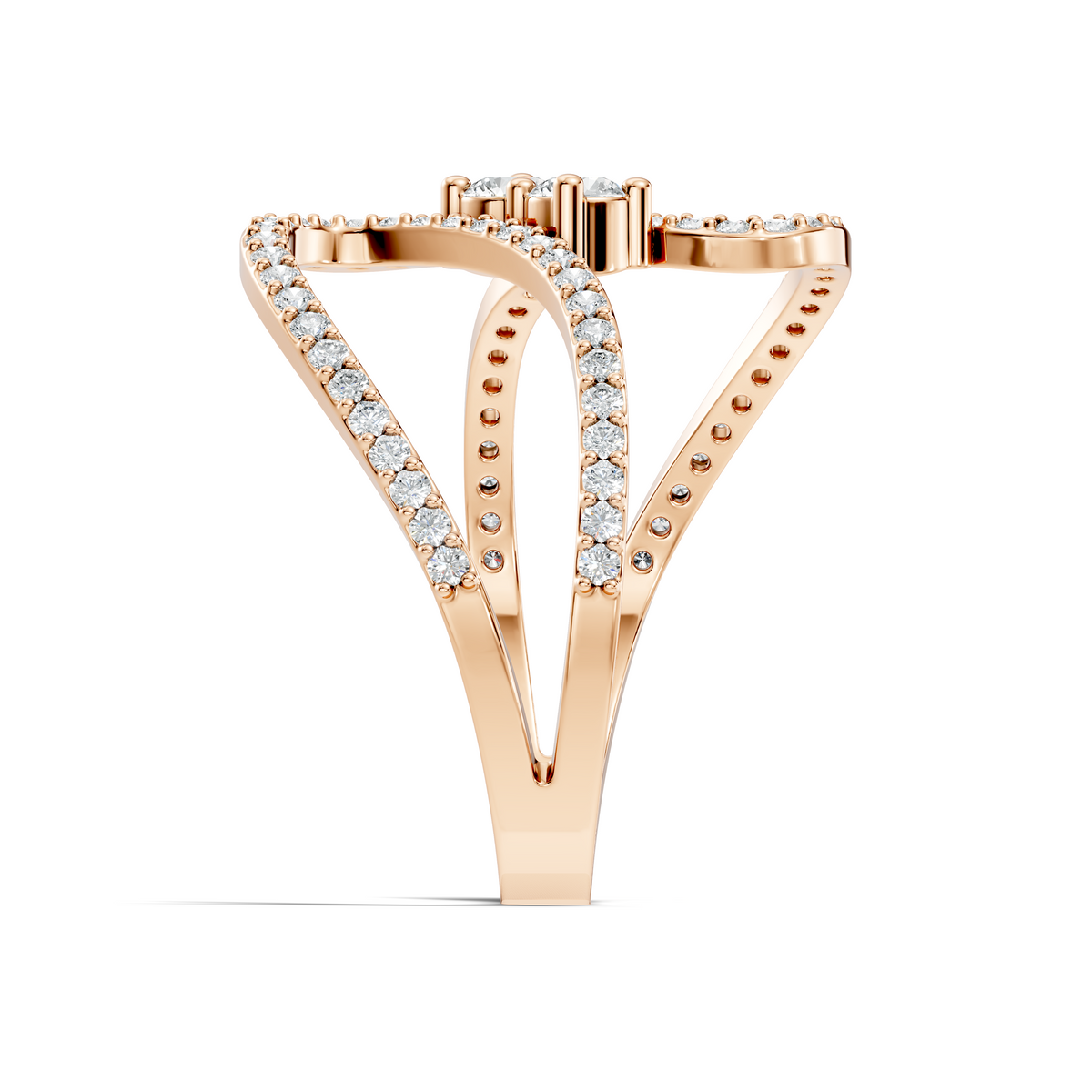 Round Cut Top Grade Lab Grown Diamond Antique Prong Set Handcrafted Vintage Party Wear Ring For Her - HIGHCARAT DIAMONDS