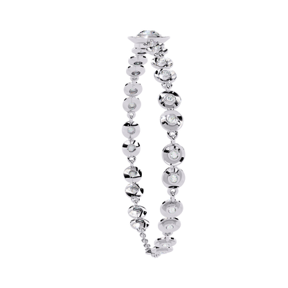 Round Cut Top Grade Lab Grown Diamond Bezel Set Unique Minimalist Bridesmaid Tennis Bracelet Gift For Her - HIGHCARAT DIAMONDS