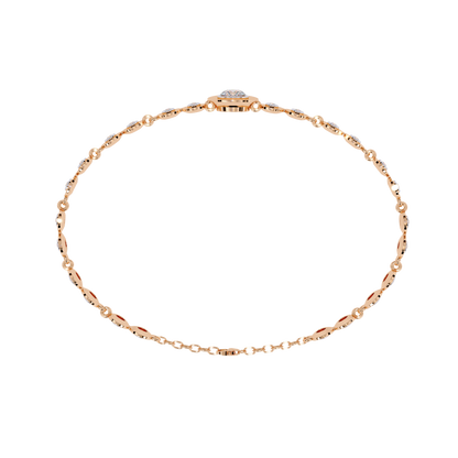 Round Cut Top Grade Lab Grown Diamond Bezel Set Unique Minimalist Bridesmaid Tennis Bracelet Gift For Her - HIGHCARAT DIAMONDS
