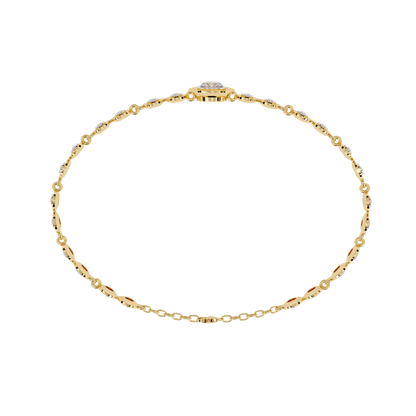 Round Cut Top Grade Lab Grown Diamond Bezel Set Unique Minimalist Bridesmaid Tennis Bracelet Gift For Her - HIGHCARAT DIAMONDS