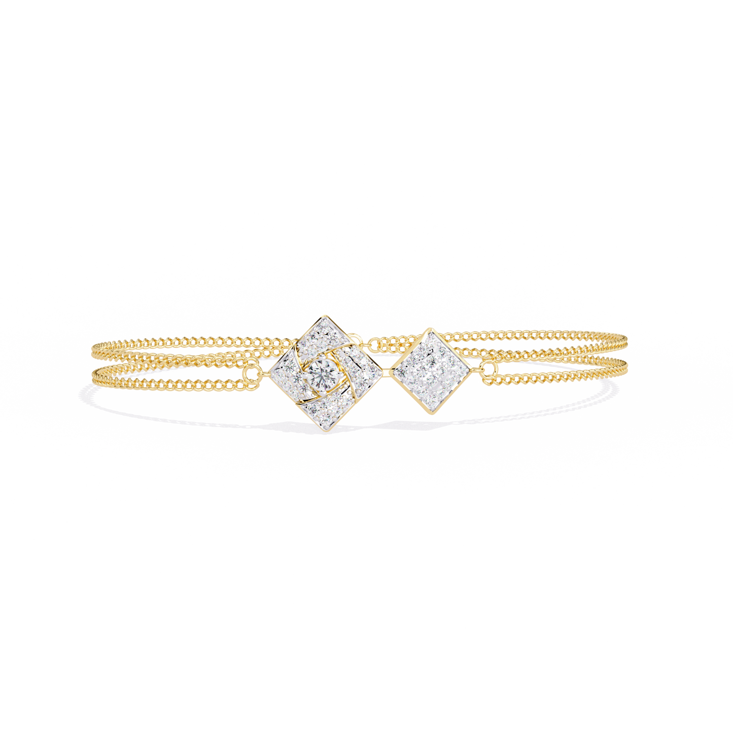 Round Cut Top Grade Natural Diamond Stunning Minimalist Dainty Party Wear Bracelet For Her