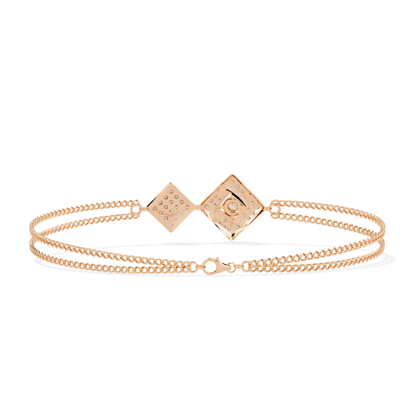 Round Cut Top Grade Natural Diamond Stunning Minimalist Dainty Party Wear Bracelet For Her - HIGHCARAT DIAMONDS