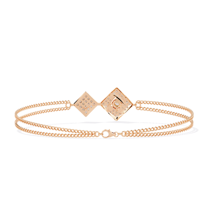 Round Cut Top Grade Natural Diamond Stunning Minimalist Dainty Party Wear Bracelet For Her - HIGHCARAT DIAMONDS