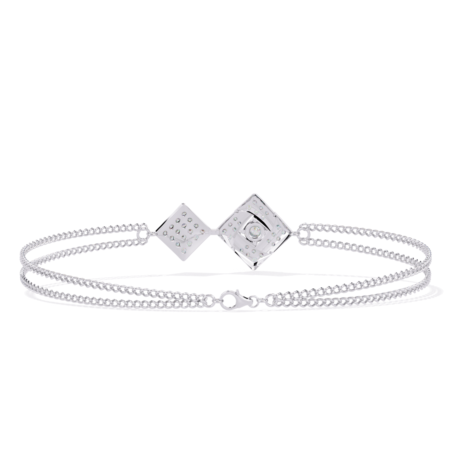 Round Cut Top Grade Natural Diamond Stunning Minimalist Dainty Party Wear Bracelet For Her - HIGHCARAT DIAMONDS