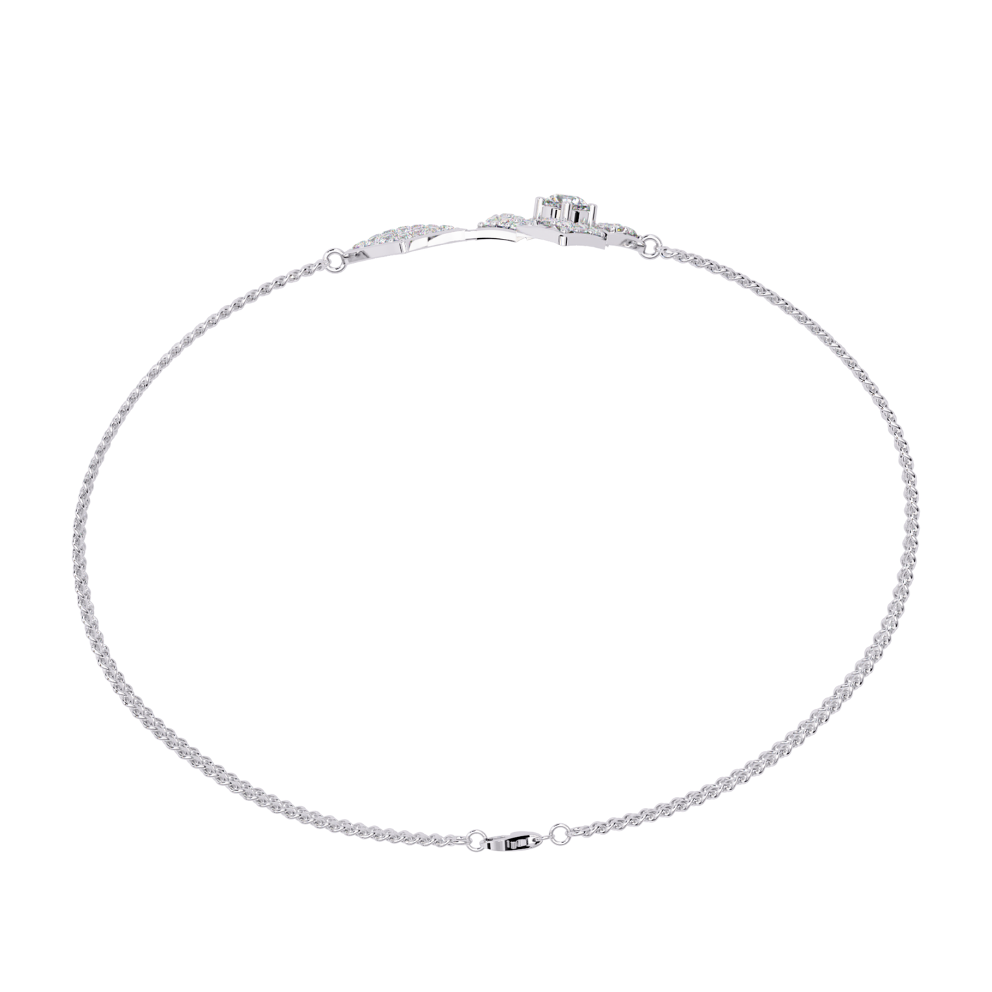Round Cut Top Grade Natural Diamond Stunning Minimalist Dainty Party Wear Bracelet For Her - HIGHCARAT DIAMONDS