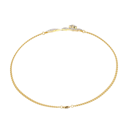 Round Cut Top Grade Natural Diamond Stunning Minimalist Dainty Party Wear Bracelet For Her - HIGHCARAT DIAMONDS
